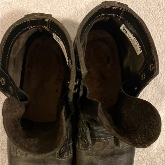 Truman Boot Co Dark Brown Rugged Leather Boots - size 12.5 width EE - Picture 7 of 8